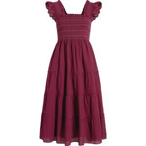 Hill House Ellie Nap Dress in Burgundy Shadow Stripe